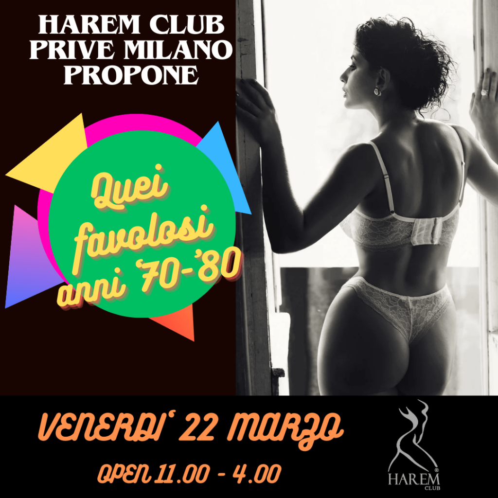 Harem Club Prive Milano scambisti venerdì